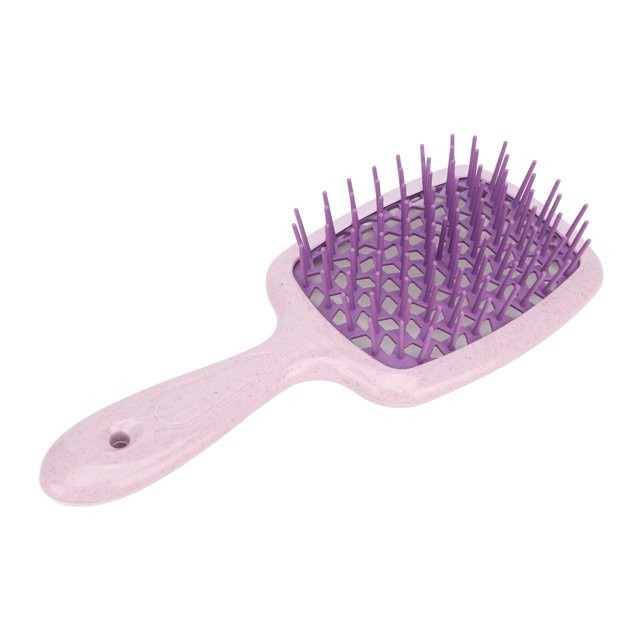 Cepillo de pelo de ventilación profesional para hombres y mujeres, cepillo para desenredar, herramienta de peinado para secado rápido, color morado oscuro