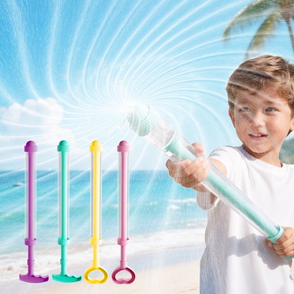 4 Pack Water Squirt Toys for Kids, Pull-Out Design Water Blaster Soaker, Creative Fireworks Spray Effect, Summer Pool Beach Party Favors, Outdoor Water Play Toys for Boys Girls Adults