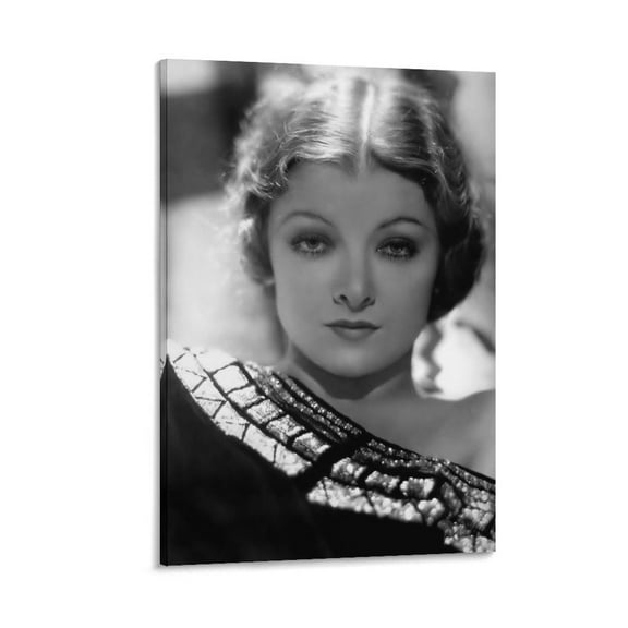 20th-century American Actresses Myrna Loy Poster2 Art Poster Canvas Painting Decor Wall Print Photo Gifts Home Modern Decorative Posters 16x24inch(40x60cm)