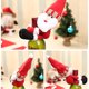 thumbnail image 4 of Funda para botella de vino navideña con abrazos de elfos navideños Muñeco de nieve Papá Noel, 4 of 5