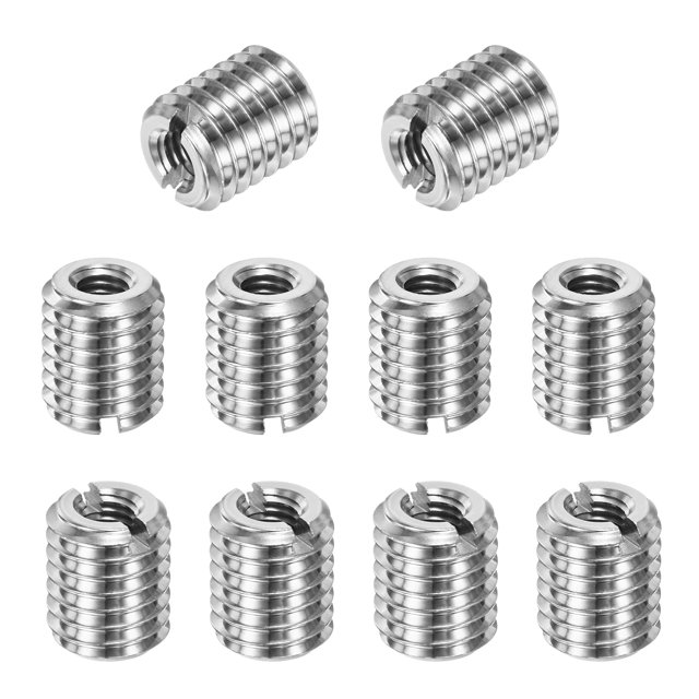 Uxcell 10-Pcs Adaptadores de Rosca Tuerca Reductora M10x1.5 Macho a M5x0.8 Hembra 12mm