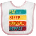 thumbnail image 3 of Inktastic Handball Player Sports Boys or Girls Baby Bib, 3 of 4