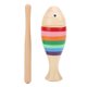 thumbnail image 2 of Instrumento De Percusión De Madera, Instrumento De Percusión En Forma De , Juguetes Musicales Para Niños, Superficie Lisa Sin Rebabas Para Niños Para Escritorios, 2 of 7