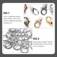 thumbnail image 4 of Miangastore 1 Set of Jewelry Making Accessories Set Fold Over Cord Ends Jump Rings Lobster Claw Clasps, 4 of 8