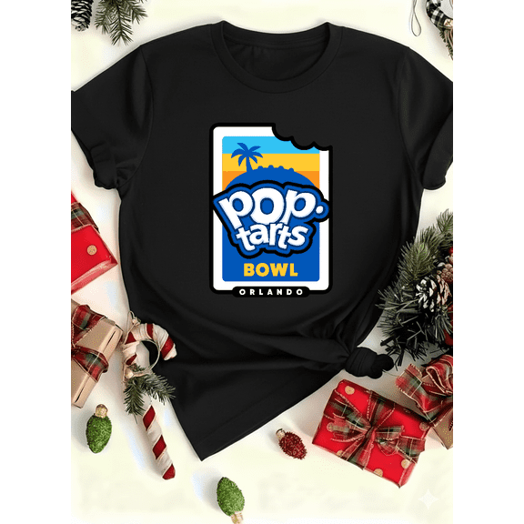 Pop Tart Bowl Fun Funny College Football Game Graphic Unisex T-Shirt V12780 up to size 5XL