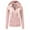 Pink, variant on Viikei Women Coats Plus Size Women Coats Hoodie Jackets for Women Casual Soft Fleece Hooded Jumper Hoody Jacket Coat