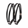 thumbnail image 1 of Correas para zapatos de tacón alto: hebilla de PU/metal, desmontables/antideslizantes, para tacones de mujer, fáciles de ajustar/evitan que se resbalen, 1 of 2