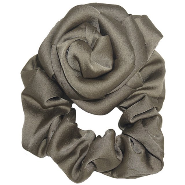 Chouchou pour Cheveux Femme Mode Couleur Unie Chouchou à Cordon Tout-Aller