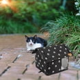 thumbnail image 3 of CELNNCOE Outdoor Feral Cat House for Winter,Weatherproof Insulated Waterproof Rainproof Foldable Cotton Filled Thicken Stray Feral Cats Dogs Tent Shelter Home Keep Warm Outside Indoor Garden,L, 3 of 5