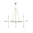 thumbnail image 4 of The Karma Pendant 15 Light Mid Century Brass Sputnik chandelier light Fixture, 4 of 9