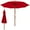 Red, variant on Gymax 9.5 FT Rope Pulley Wooden Umbrella Market w/ Fiberglass Ribs Patio Red