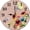 Nwd-9, variant on Eveokoki Wildflower Butterfly Wood Wall Clock Silent Non-Ticking Battery Operated Clocks, Spring Floral Round Clock for Home Living Room Office School Kitchen Bedroom Bathroom Wall Decor 10 Inch