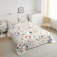 thumbnail image 4 of Erosebridal Ensembles de Literie Printaniers à Fleurs Simple avec Couette pour Filles, Insert de Couette Plantes Botaniques, Réversible 2 Pcs, Réversible, 4 of 6