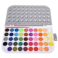 thumbnail image 1 of Washable Watercolor Paint Palette Set, Watercolor Paint Set Dissolve Quickly Easy To Blend Colors Easy Storage Portable  For Kids Adults Beginners 48 Colors 0048, 1 of 8