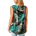 thumbnail image 2 of JYLFC Womens Summer Tank Tops Botton V Neck Floral Loose Sleeveless Shirts, M, 2 of 4