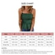 thumbnail image 5 of Top de tirantes para mujer, Top fruncido con dobladillo con volantes, corte ajustado, Top de verano sin mangas para citas diarias en la playa, 5 of 5