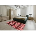 thumbnail image 5 of Ahgly Company Machine Washable Indoor Round Transitional Cranberry Red Area Rugs, 7' Round, 5 of 7