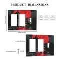 thumbnail image 3 of Red Moon Wild Switch Cover Decorative Wall Plate 3-Gang 2-Decor 1-Toggle Standard Size, 3 of 5
