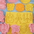 thumbnail image 2 of 8Pcs/Set Cartoon Halloween Cookie Cutter 3D Biscuit Mold Fondant Baking Tool Cookie Decoration Tools, 2 of 5