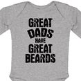 thumbnail image 4 of Inktastic Great Dads Have Great Beards Boys Long Sleeve Baby Bodysuit, 4 of 5