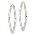 thumbnail image 3 of Diamond2Deal 925 Sterling Silver Endless Square Hoop Earrings for Women (L- 1.07 inch, W- 1.12 inch), 3 of 6