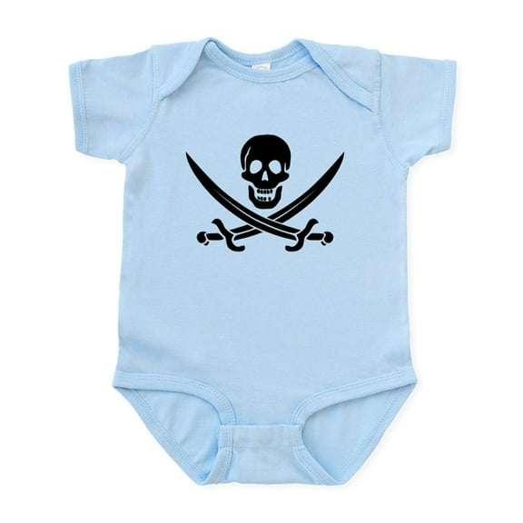 CafePress - Calico Jack Pirate Infant Bodysuit - Baby Light Bodysuit, Size Newborn - 24 Months