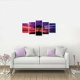 thumbnail image 2 of Abstract Sunset Tree Canvas Wall Art Art - Red Tree Painting, Framed Wall Picture Canvas Print Framed Picture Painting for Room Home Decorations (G-5pcs,40"x20"), 2 of 6