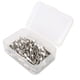 thumbnail image 1 of Cepillo de dientes de nailon para pulir dientes, 100 unidades, con caja de almacenamiento, cabezal puntiagudo, color blanco., 1 of 10
