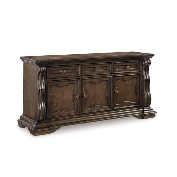 Signature Design by Ashley Maylee Dark Brown Dining Buffet