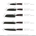 thumbnail image 3 of FULLHI Chief Knife Set 5 Pieces Japanese Knives Set Pakka Wood Handle Premium German Stainless Steel Kitchen Knife Set with Roll Bag, 3 of 9