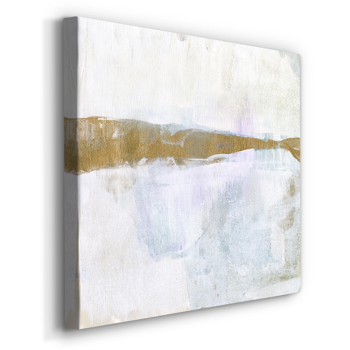 Wexford Home Gold Ribbon Horizon I-Premium Gallery Wrapped Canvas, 16" x 16" - Ready to Hang