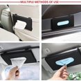thumbnail image 4 of 2pcs Car Tissue Holder Car Tissue Box Leather Car Visor Mask Holder Tissue Paper Storage Case, 4 of 5