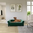 thumbnail image 3 of Ollie & Hutch Felix Pet Sofa, Large Size Pet Bed for Dog or Cat, Green Velvet, 3 of 17