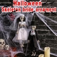 thumbnail image 6 of Yujia Halloween Groom Skeleton Figurine, Hand-Painted Resin Desktop Decoration, Unique Wedding Themed Home Ornament, Artistic Tabletop Display for Party and Anniversary Keepsake, 6 of 7