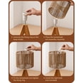 thumbnail image 4 of Small Rattan Table Lamp, Wood Tripod Bedside Lamp, Boho Nightstand Lamp for Living Room, End Table, Office, E26 Base, Natural Style, 4 of 8