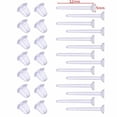 thumbnail image 4 of Qisuw 100Pcs Invisible Plastic Earrings Blank Pins Stud Tiny Head Earring Posts and Back Jewelry Findings DIY Supplies, 4 of 13
