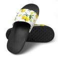 thumbnail image 4 of GZHJMY Stylish Slides for Women Men, Yellow Vintage Lemon Soft Flexible Slip-on Sandals Slippers, 4 of 7