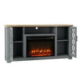 thumbnail image 3 of FESTIVO Farmhouse TV Stand with Electric Fireplace for up to 65" TVs -Grey, 3 of 10