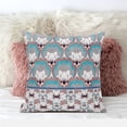 thumbnail image 3 of Amrita Sen Lotus Throw Pillow in Mint Gray Orange 16x16, 3 of 5