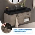 thumbnail image 3 of Uforic Wall Mounted Bathroom Vanity with Sink, 36 Inch Bathroom Sink Storge Cabinet with Drain, Sepia, 3 of 6