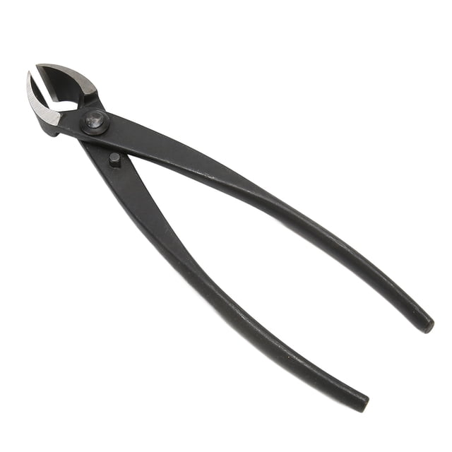 200mm/7.9in Concave Branch Cutter High Strength Manganese Steel Diagonal Pliers Black