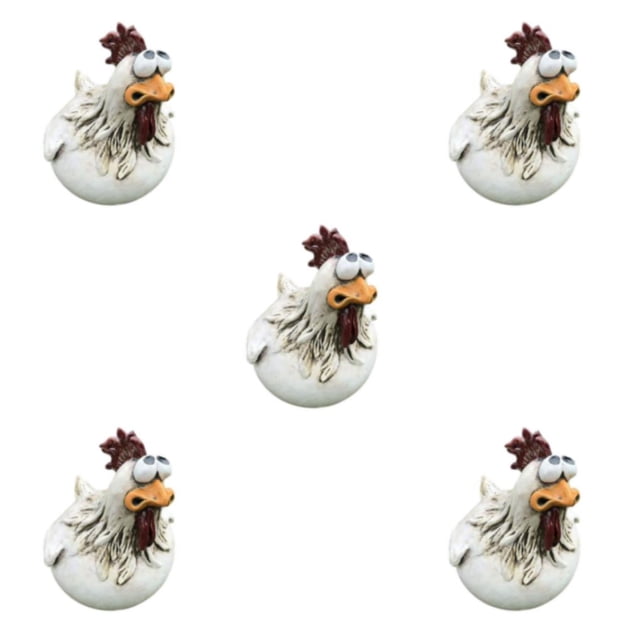 Guardoinrt 1/2/3/5 Outdoor Resin Craft For Backyard Patio Visual Delight With Unique Resin Chicken A 5PCS