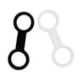 thumbnail image 4 of 2x Durable Silicone Scuba Diving Diving Snorkel Keeper Retainer Holder Clear and Black, 4 of 6