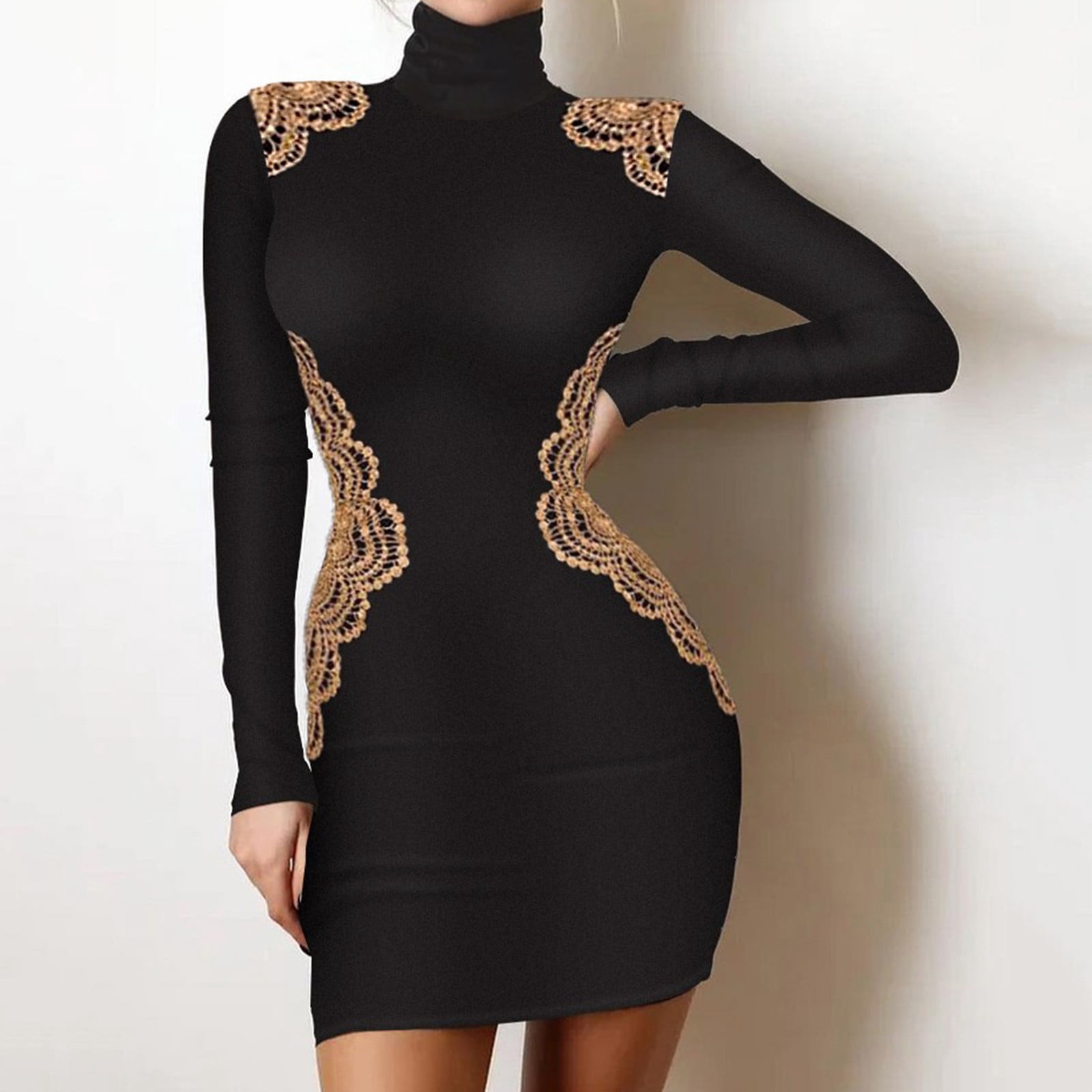 Long Sleeve Party Dress 