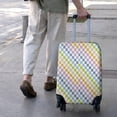 thumbnail image 3 of Colorful Checkerboard Pattern Luggage Cover Fashion Suitcase Cover Baggage Covers Fit 25-28 Inch Luggage (Go Travel), 3 of 5