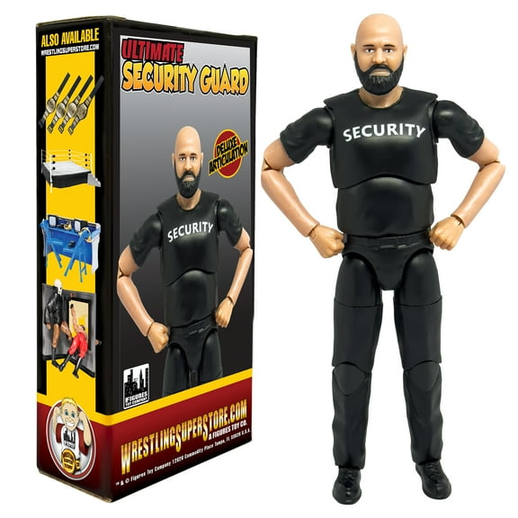 Ultimate Security Guard With Deluxe Articulation for WWE & AEW Wrestling Action Figures
