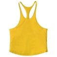 thumbnail image 3 of TSADFHJI Women Tops Winters Plus Size Mens Tank Top Soft Performance Boxing Gym Shirts Plain Muscle Tee Xl Yellow, 3 of 3