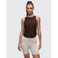thumbnail image 2 of CRZ YOGA Pima Cotton Ruched Side Tank Tops for Women Workout Athletic Casual Racerback Sleeveless Shirts, 2 of 5