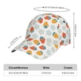 thumbnail image 2 of Honeii Floral Strawberr Print Hat, Women's Baseball Hat Unisex Fit, Baseball Cap,Adjustable One Size, 2 of 6