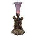 thumbnail image 1 of Meyda 11642 Lampe Mini Twin Cherub Pond Lily 12 Po, Canneberge, 1 of 1